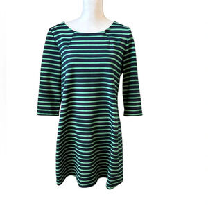 Gap Navy & Green striped dress size L